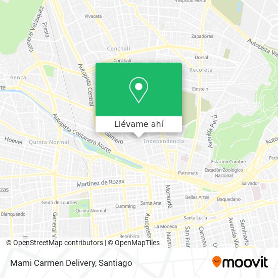 Mapa de Mami Carmen Delivery