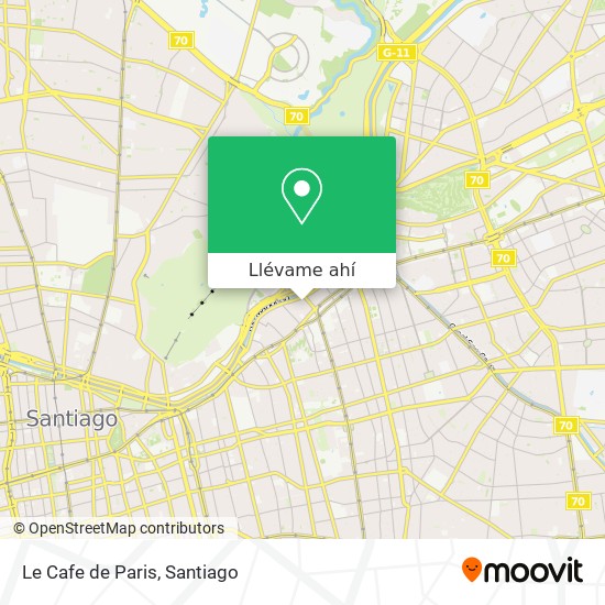 Mapa de Le Cafe de Paris