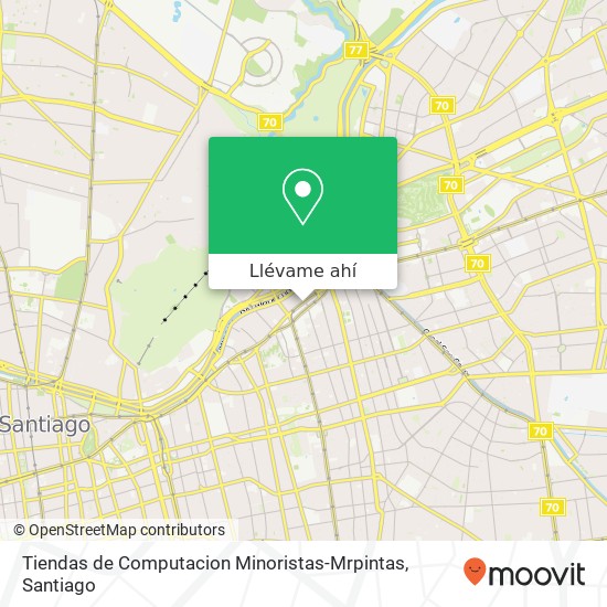 Mapa de Tiendas de Computacion Minoristas-Mrpintas, Avenida Providencia 2169 7500000 Los Leones, Providencia, Región Metropolitana de Santiago