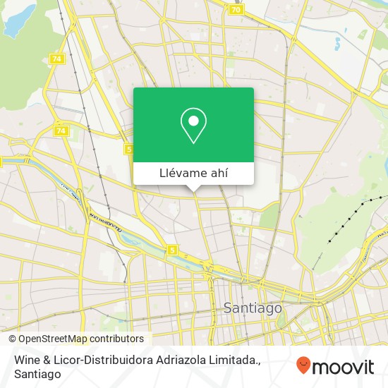 Mapa de Wine & Licor-Distribuidora Adriazola Limitada.