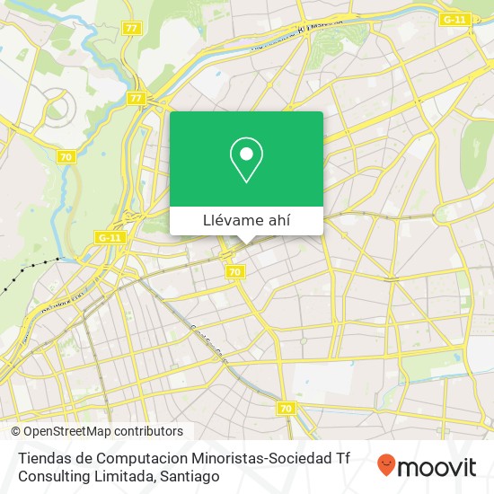 Mapa de Tiendas de Computacion Minoristas-Sociedad Tf Consulting Limitada, Avenida Apoquindo 7550000 Escuela Militar, Las Condes, Región Metropolitana de Santiago