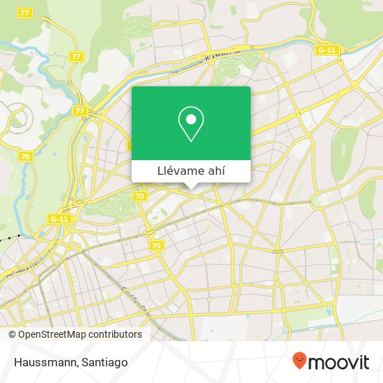 Mapa de Haussmann, Calle Cerro El Plomo 5630 7550000 Las Condes, Las Condes, Región Metropolitana de Santiago