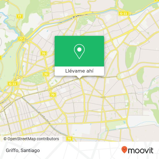 Mapa de Griffo, Avenida Manquehue Sur 31 7550000 Las Condes, Las Condes, Región Metropolitana de Santiago