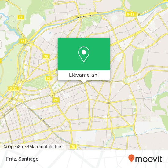 Mapa de Fritz, Avenida Manquehue Sur 31 7550000 Las Condes, Las Condes, Región Metropolitana de Santiago
