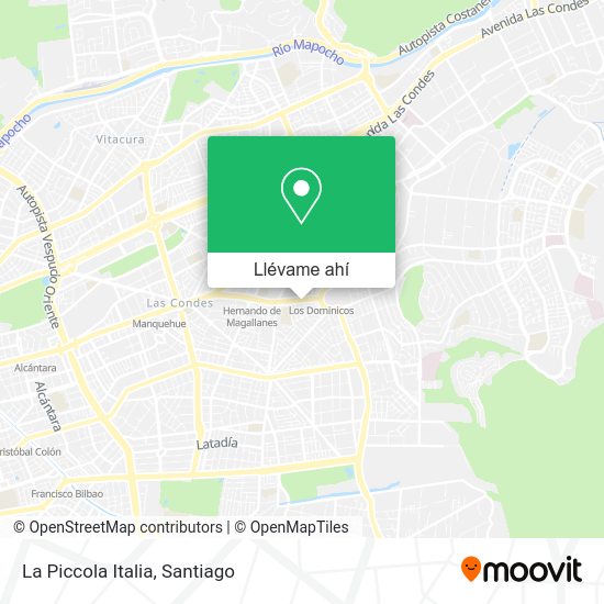 ¿Cómo llegar a La Piccola Italia en Las Condes en metro o Micro?