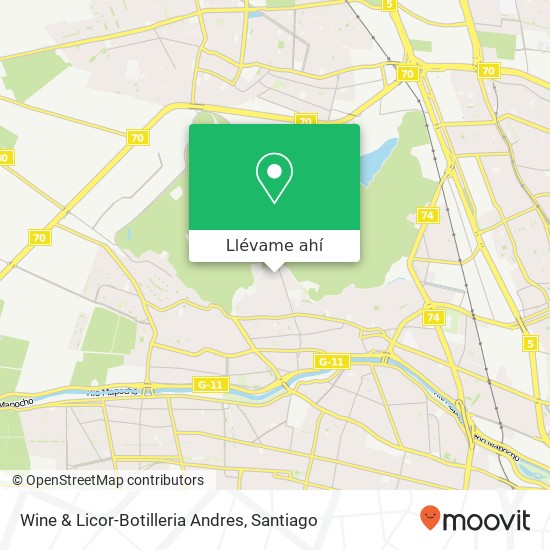Mapa de Wine & Licor-Botilleria Andres