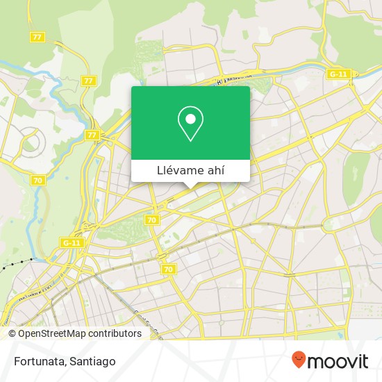 Mapa de Fortunata, Avenida Presidente Kennedy 7550000 Las Condes, Las Condes, Región Metropolitana de Santiago