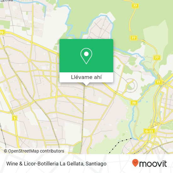 Mapa de Wine & Licor-Botilleria La Gellata