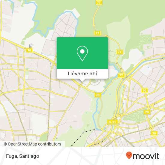 Mapa de Fuga, 8580000 Huechuraba, Huechuraba, Región Metropolitana de Santiago
