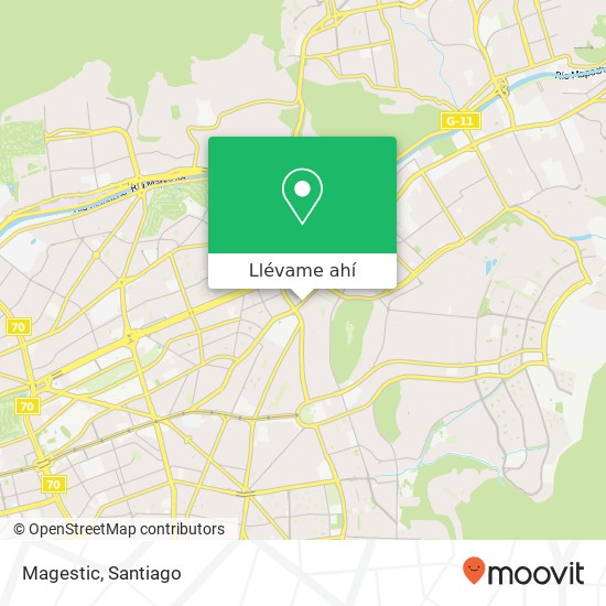 Mapa de Magestic, Avenida Las Condes 9001 7550000 Las Condes, Las Condes, Región Metropolitana de Santiago