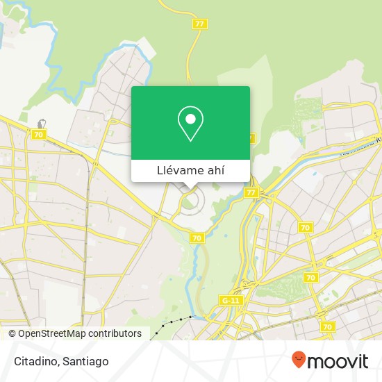 Mapa de Citadino, Avenida del Parque 4860 8580000 Ciudad Empresarial, Huechuraba, Región Metropolitana de Santiago