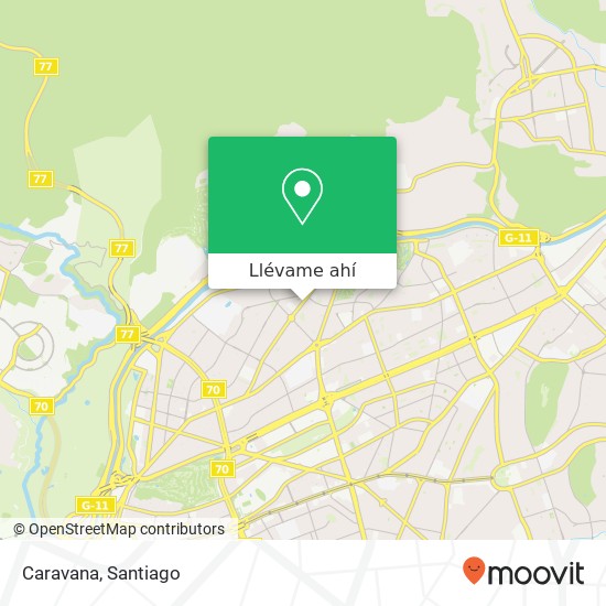 Mapa de Caravana, Avenida Luis Pasteur 6199 7630000 Vitacura, Vitacura, Región Metropolitana de Santiago