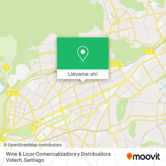 Mapa de Wine & Licor-Comercializadora y Distribuidora Videch