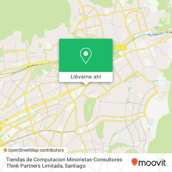 Mapa de Tiendas de Computacion Minoristas-Consultores Think Partners Limitada, Avenida Las Condes 9792 7550000 Las Condes, Las Condes, Región Metropolitana de Santiago