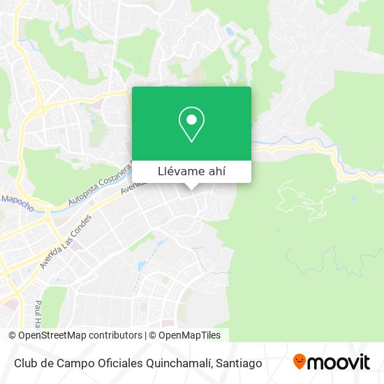 Mapa de Club de Campo Oficiales Quinchamalí