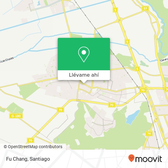 Mapa de Fu Chang, Avenida Manuel Antonio Matta 8700000 Quilicura, Quilicura, Región Metropolitana de Santiago