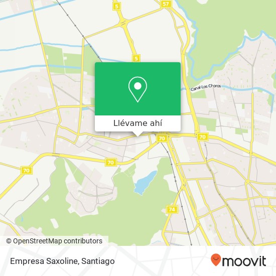Mapa de Empresa Saxoline, Avenida Manuel Antonio Matta 8700000 Quilicura, Quilicura, Región Metropolitana de Santiago