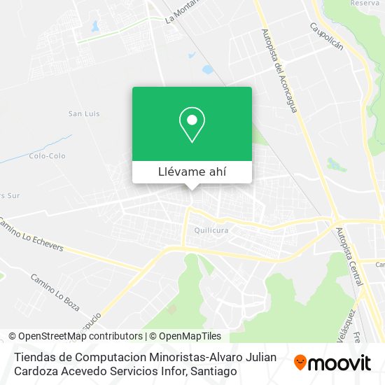 Mapa de Tiendas de Computacion Minoristas-Alvaro Julian Cardoza Acevedo Servicios Infor