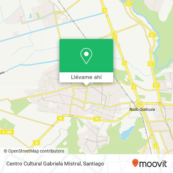 Mapa de Centro Cultural Gabriela Mistral