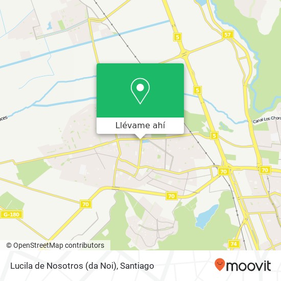Mapa de Lucila de Nosotros (da Noi), Avenida Libertador Bernardo O'Higgins 0227 8700000 Quilicura, Quilicura, Región Metropolitana de Sa