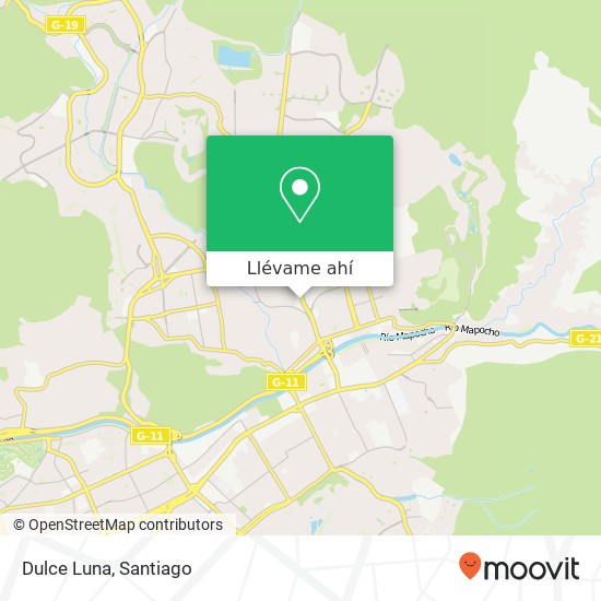 Mapa de Dulce Luna, Avenida La Dehesa 7690000 Lo Barnechea, Lo Barnechea, Región Metropolitana de Santiago