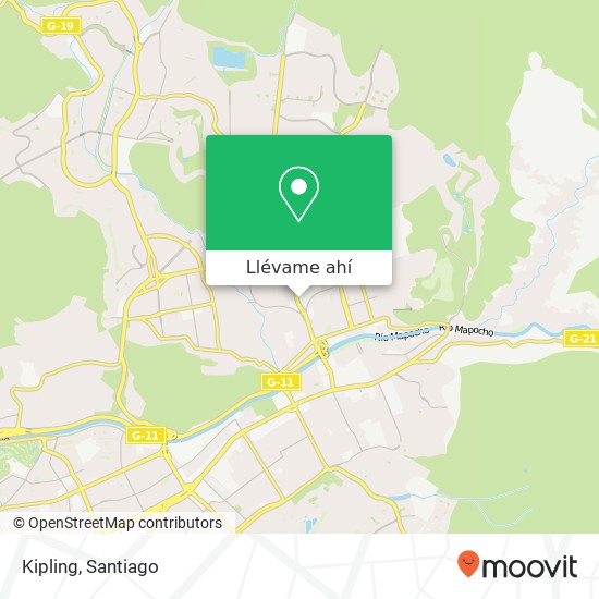 Mapa de Kipling, 7690000 Lo Barnechea, Lo Barnechea, Región Metropolitana de Santiago