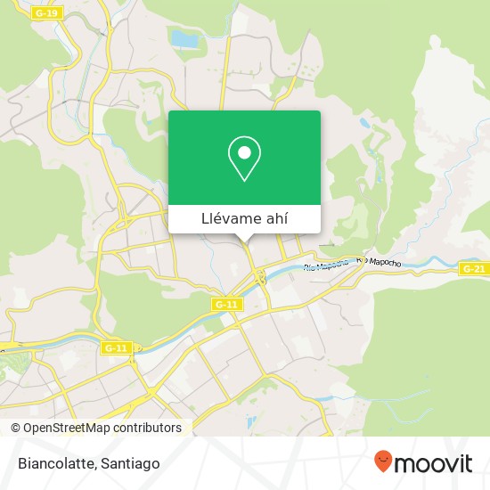 Mapa de Biancolatte, Avenida La Dehesa 7690000 Lo Barnechea, Lo Barnechea, Región Metropolitana de Santiago