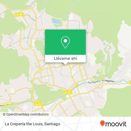 Mapa de La Crepería the Louis, Calle El Rodeo 7690000 Lo Barnechea, Lo Barnechea, Región Metropolitana de Santiago