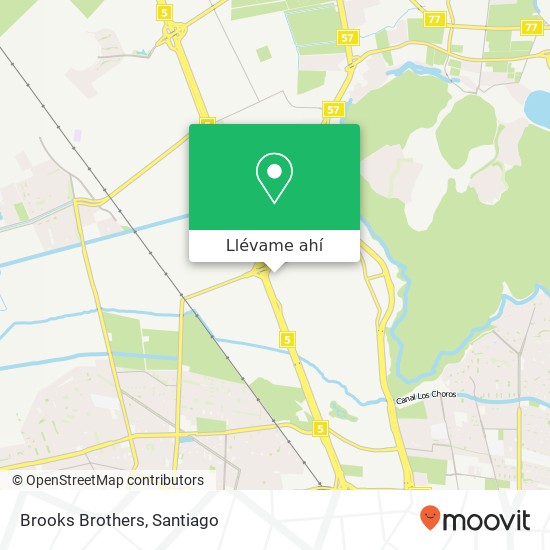 Mapa de Brooks Brothers, 8700000 Quilicura, Región Metropolitana de Santiago