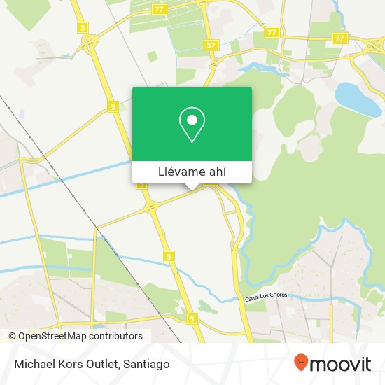 Mapa de Michael Kors Outlet, Avenida San Ignacio 500 8700000 Quilicura, Región Metropolitana de Santiago
