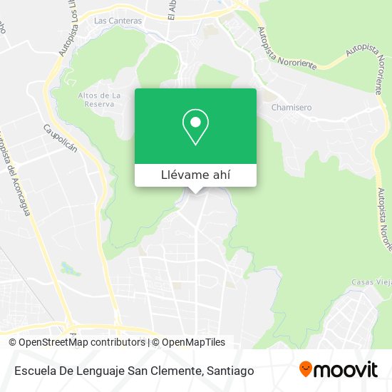 Mapa de Escuela De Lenguaje San Clemente