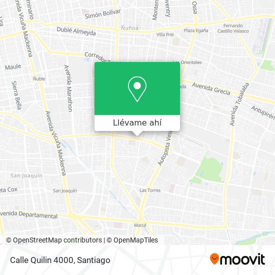 Mapa de Calle Quilin 4000