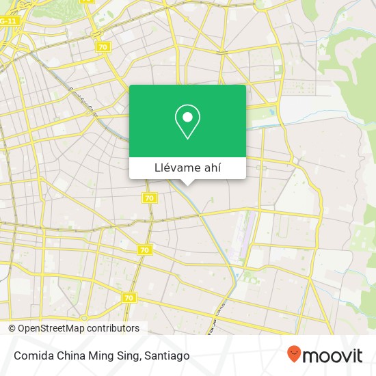 Mapa de Comida China Ming Sing