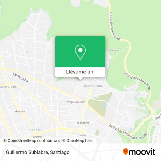 Mapa de Guillermo Subiabre