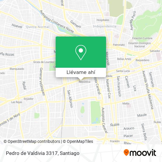Mapa de Pedro de Valdivia 3317