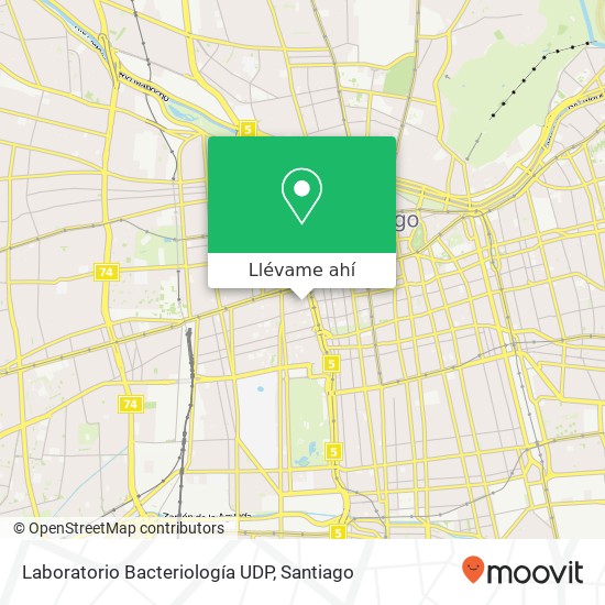 Mapa de Laboratorio Bacteriología UDP