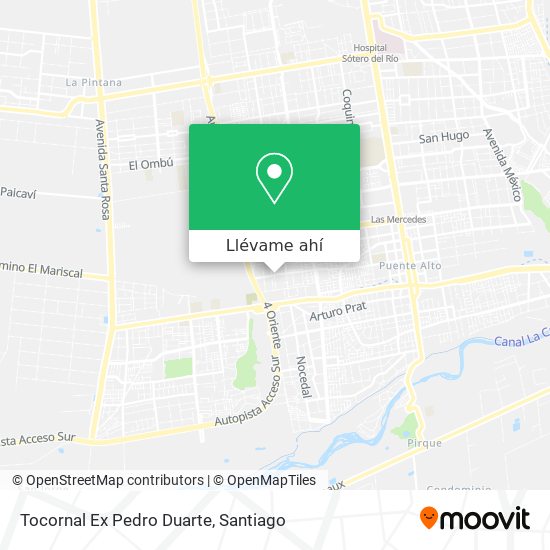 Mapa de Tocornal Ex Pedro Duarte