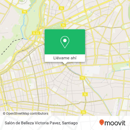 Mapa de Salón de Belleza Victoria Pavez