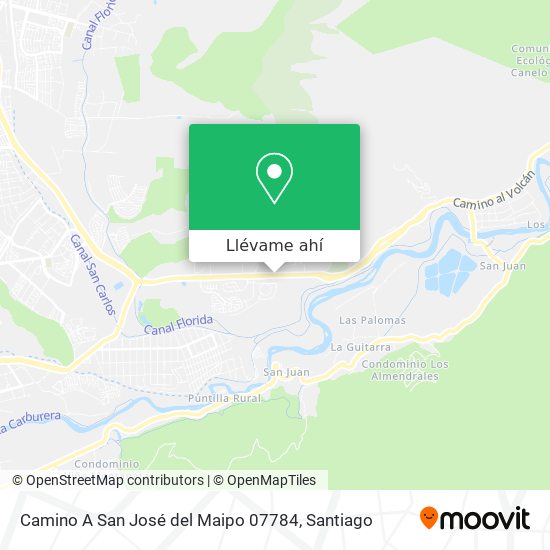 Mapa de Camino A San José del Maipo 07784