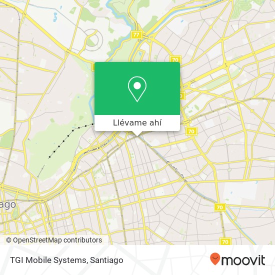 Mapa de TGI Mobile Systems
