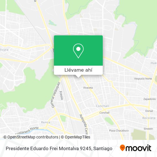 Mapa de Presidente Eduardo Frei Montalva 9245