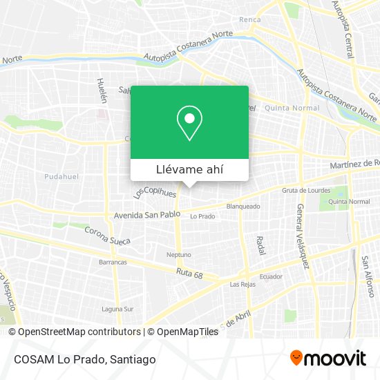 Mapa de COSAM Lo Prado