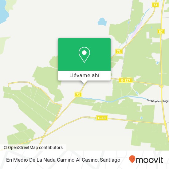 Mapa de En Medio De La Nada Camino Al Casino