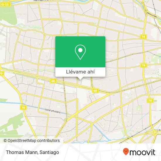 Mapa de Thomas Mann