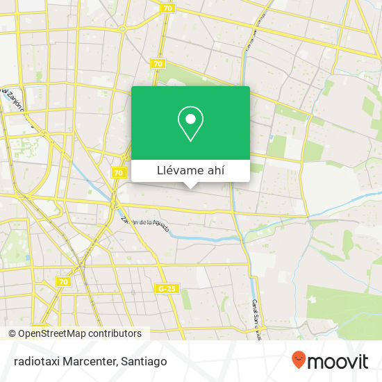 Mapa de radiotaxi Marcenter