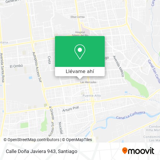 Mapa de Calle Doña Javiera 943