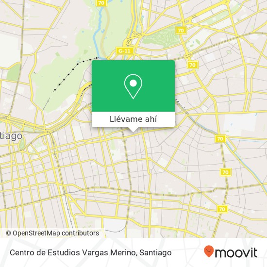 Mapa de Centro de Estudios Vargas Merino