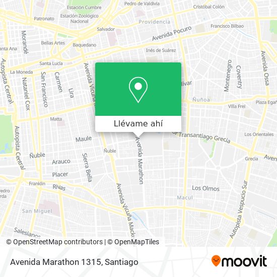 Mapa de Avenida Marathon 1315