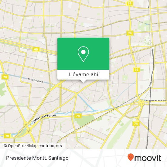 Mapa de Presidente Montt