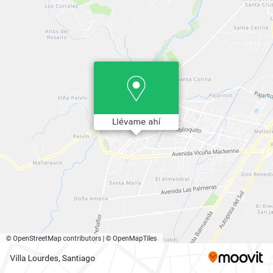 Mapa de Villa Lourdes